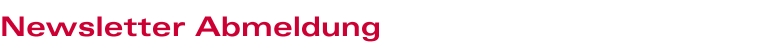Newsletter Abmeldung