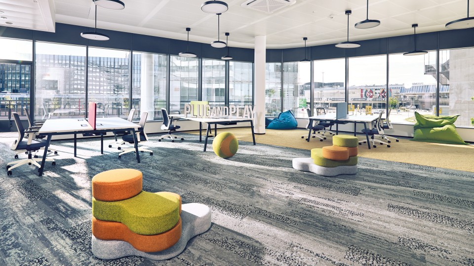 Das Büro von Plug & Play im Office Park 4.